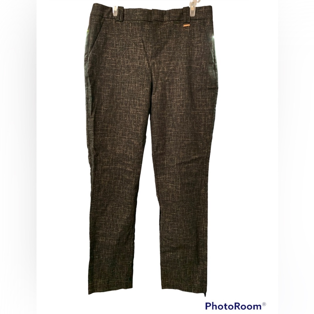 Calvin Klein Rayon black and gold ponte pants SIZE 8